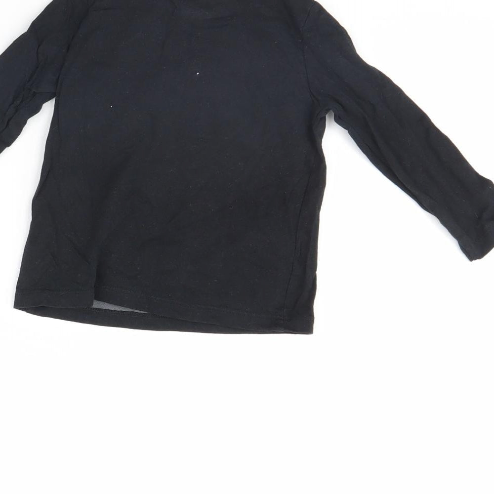 F&F Baby Black   Basic T-Shirt Size 9-12 Months  - Dinosaur