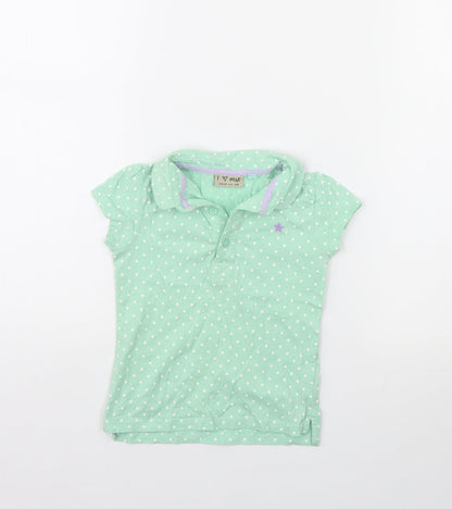 NEXT Girls Green Polka Dot  Basic Polo Size 18-24 Months