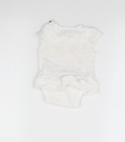 Rocha Little Rocha Girls White   Babygrow One-Piece Size 0-3 Months