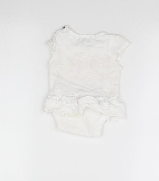 Rocha Little Rocha Girls White   Babygrow One-Piece Size 0-3 Months
