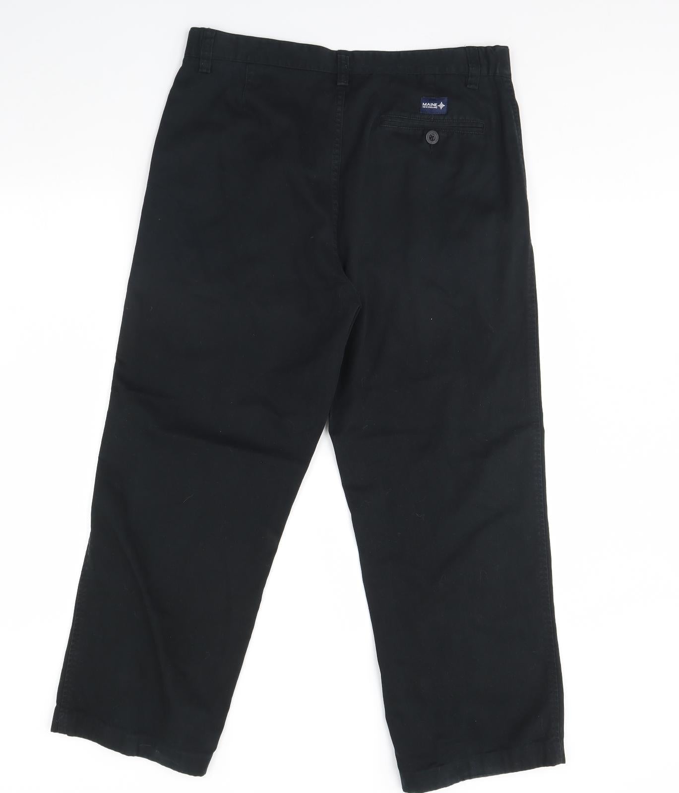 Womens UK Size 34 Maine Regular Fit  Black Trousers