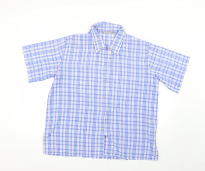 Womens UK Size 16 the pearl collection Blue Basic Button-Up