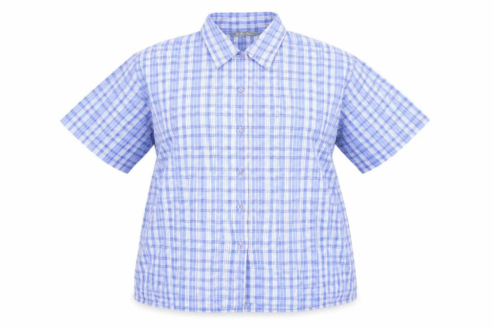 Womens UK Size 16 the pearl collection Blue Basic Button-Up