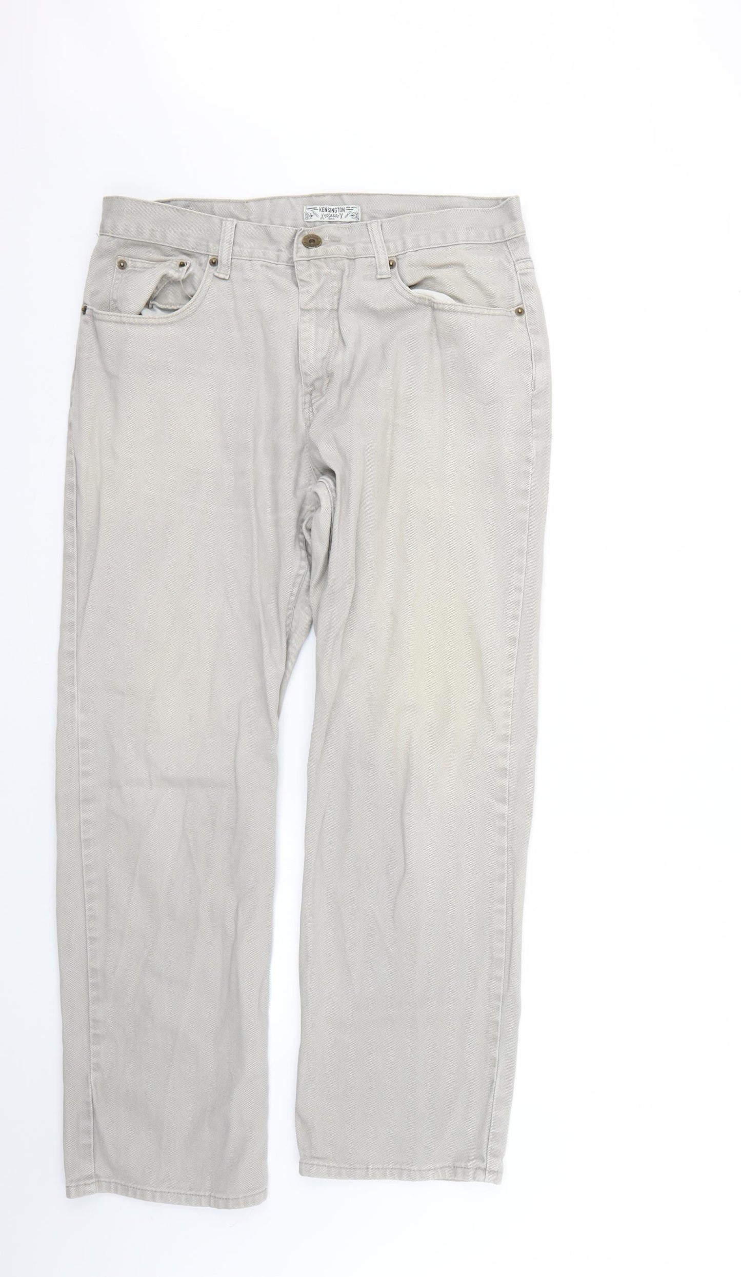 Kensington Womens Beige   Straight Jeans Size 34 L28 in