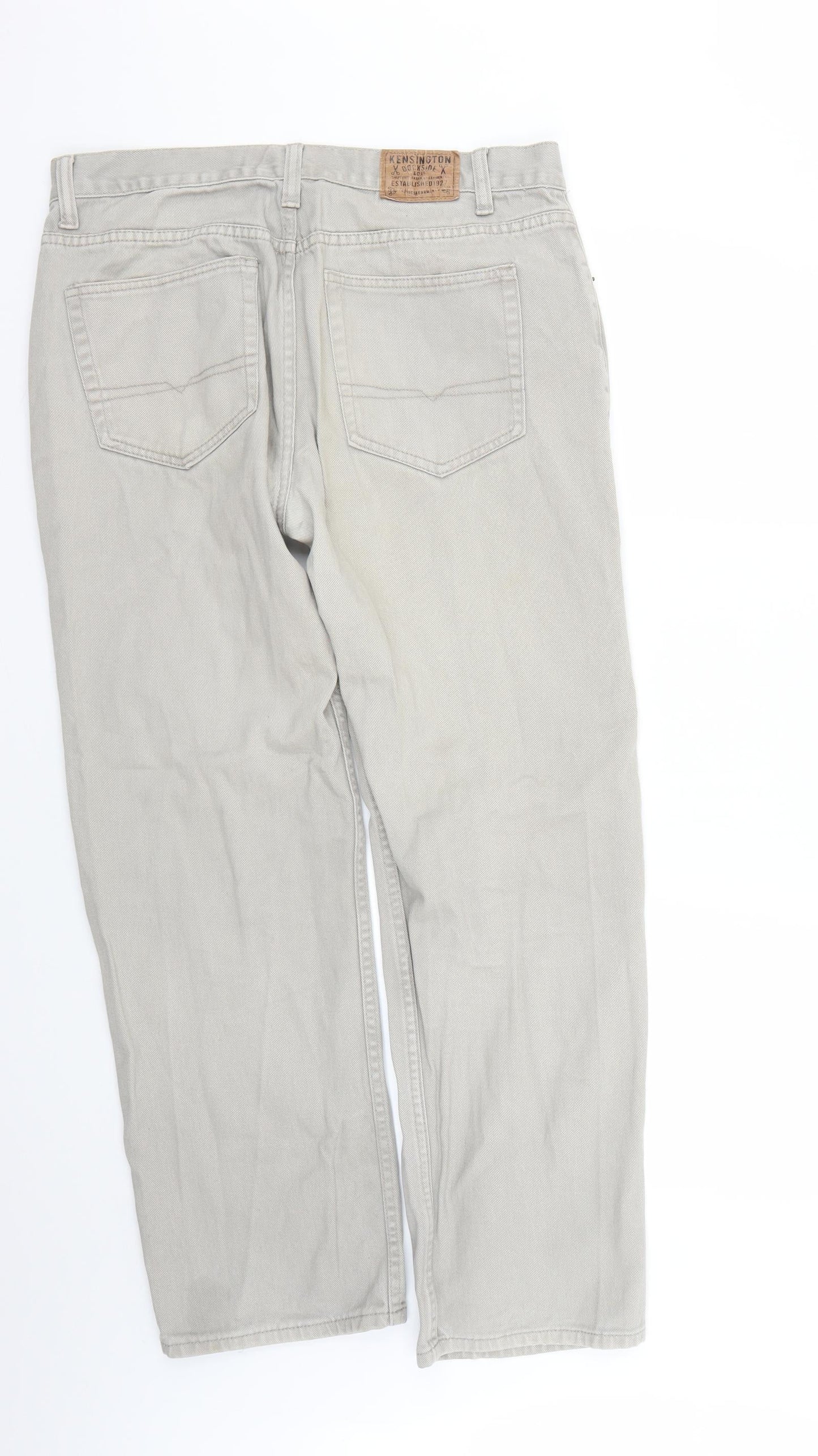 Kensington Womens Beige   Straight Jeans Size 34 L28 in
