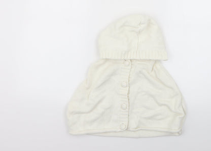 George Girls White   Pullover Hoodie Size 2-3 Years