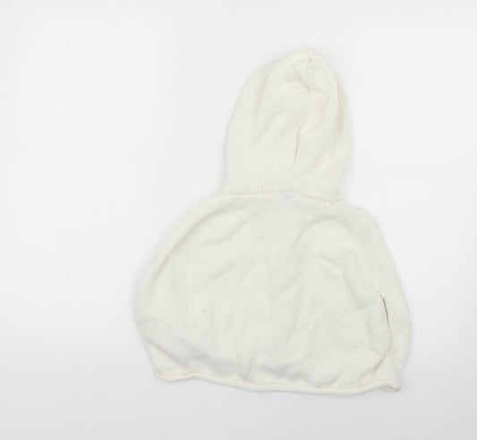 George Girls White   Pullover Hoodie Size 2-3 Years