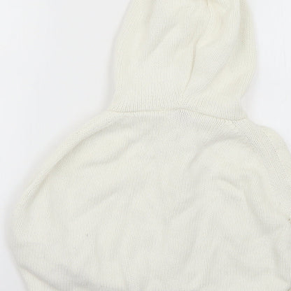 George Girls White   Pullover Hoodie Size 2-3 Years
