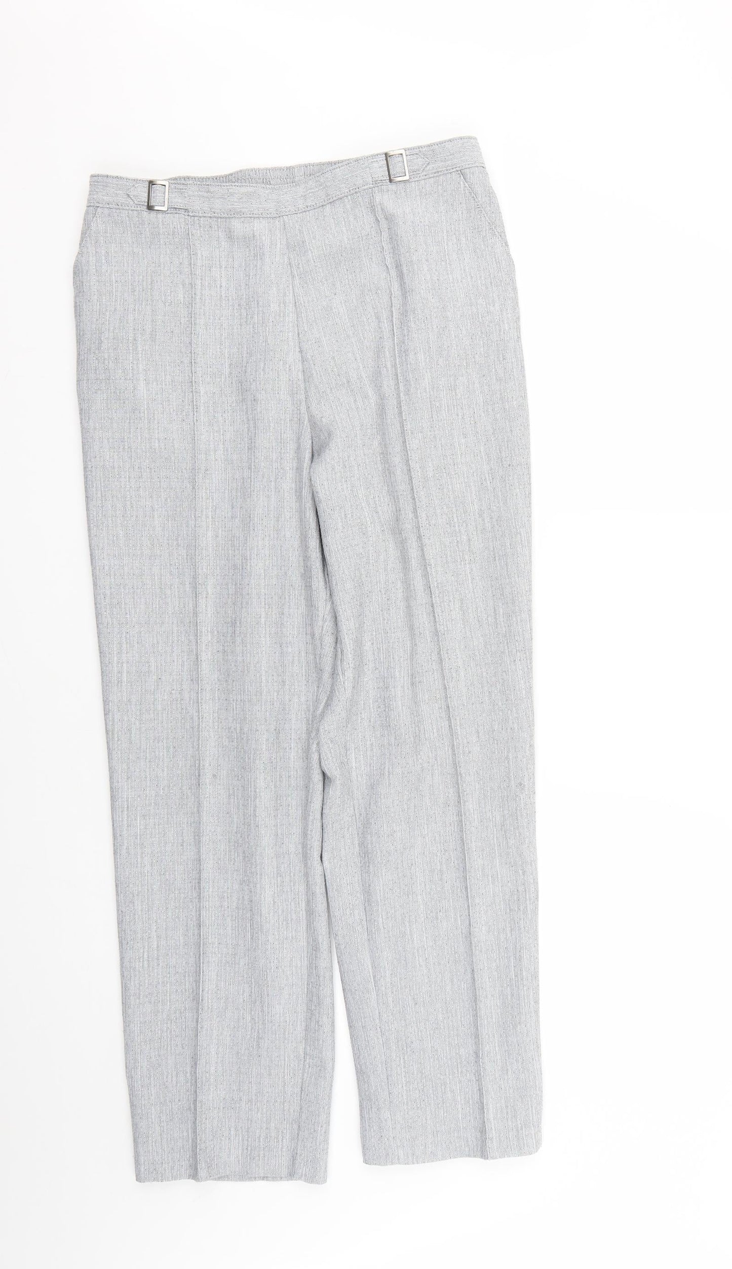 Womens UK Size 14 Marks and Spencer Regular Fit  Grey Trousers