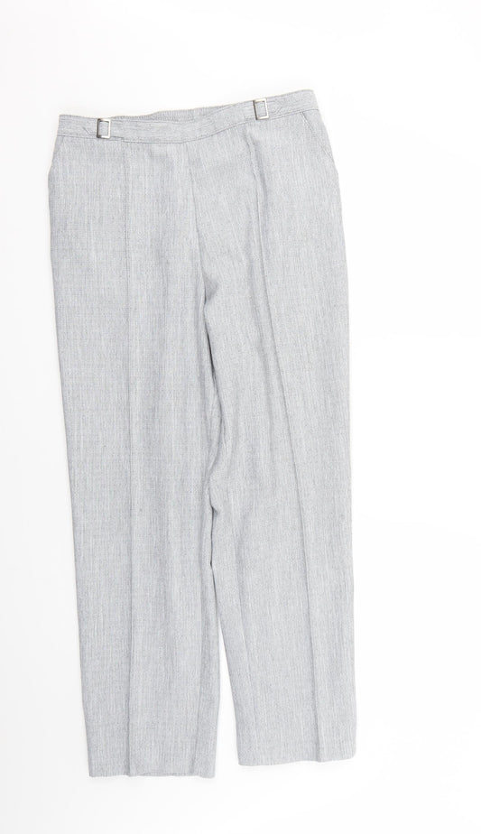 Womens UK Size 14 Marks and Spencer Regular Fit  Grey Trousers