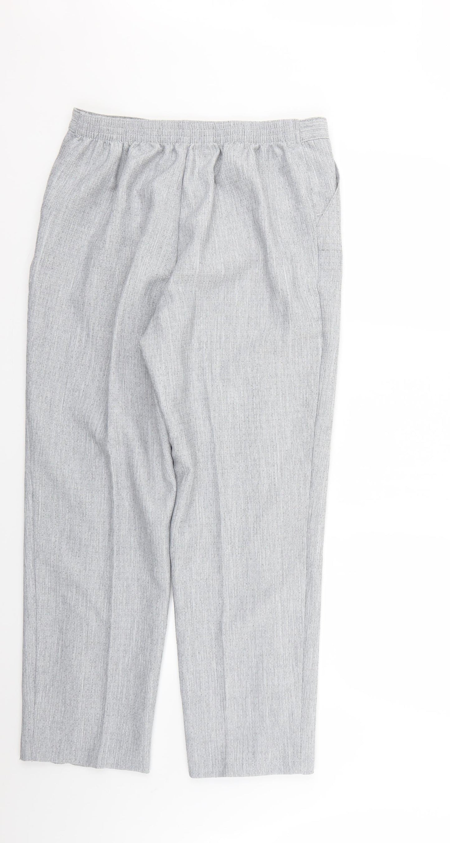 Womens UK Size 14 Marks and Spencer Regular Fit  Grey Trousers