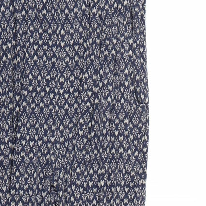 tnext Womens Blue Floral  Trousers  Size 10 L24 in
