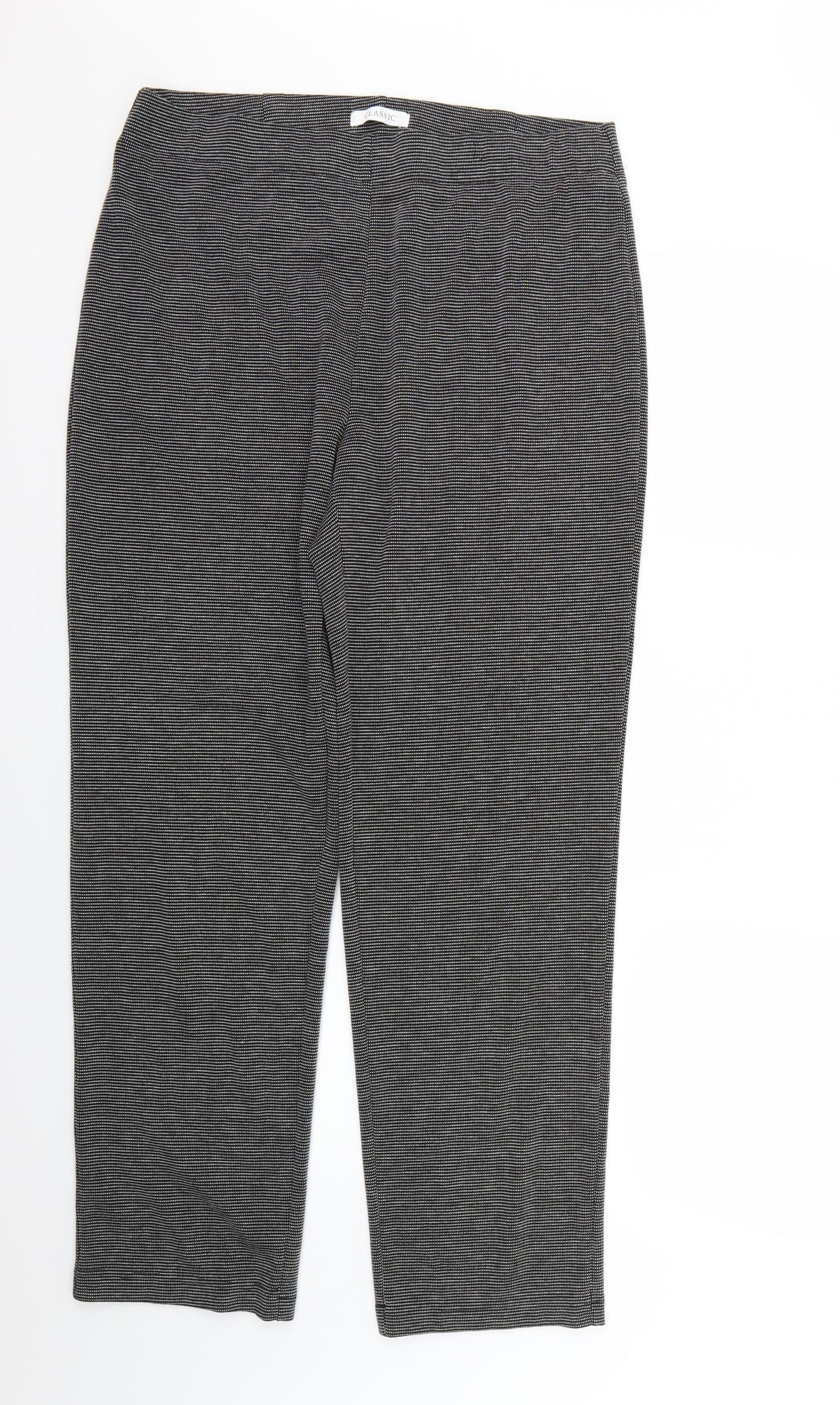 Womens UK Size 14 Marks and Spencer Regular Fit  Multicoloured Trousers