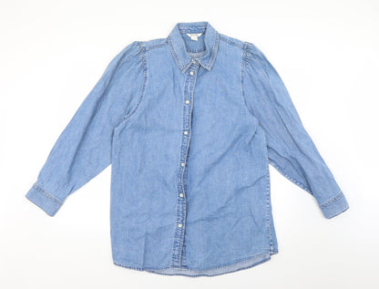 Womens Blue   Shirt Dress  Size M