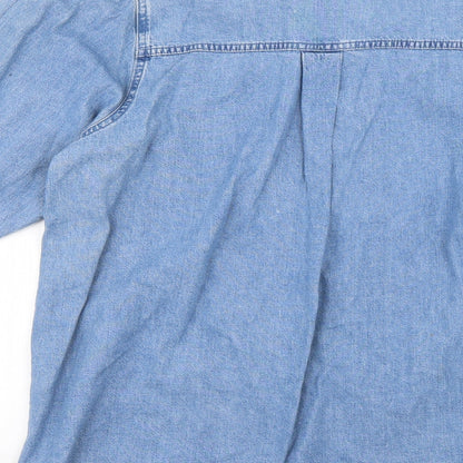 Womens Blue   Shirt Dress  Size M