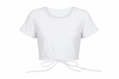 Womens UK Size XS Preworn White Basic T-Shirt