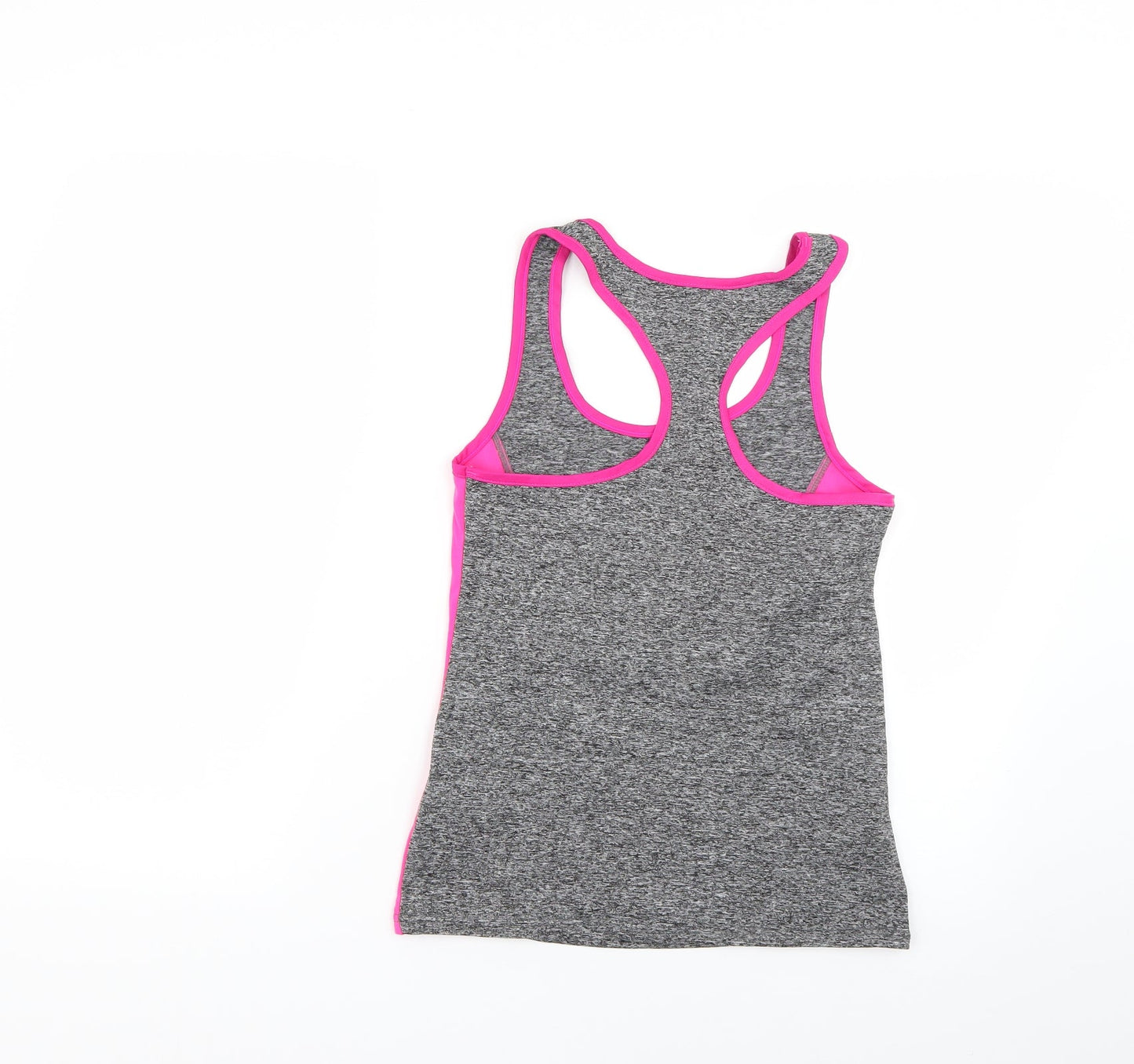 Womens UK Size S Preworn Grey Basic T-Shirt