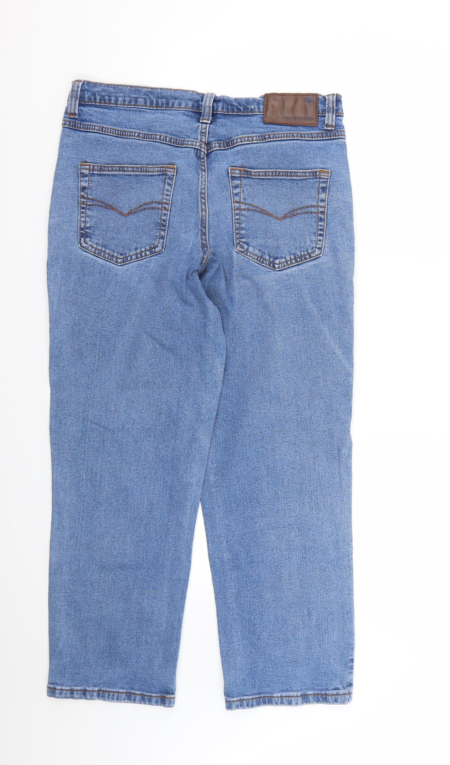 Cotton Traders Mens Blue   Straight Jeans Size 32 L25 in