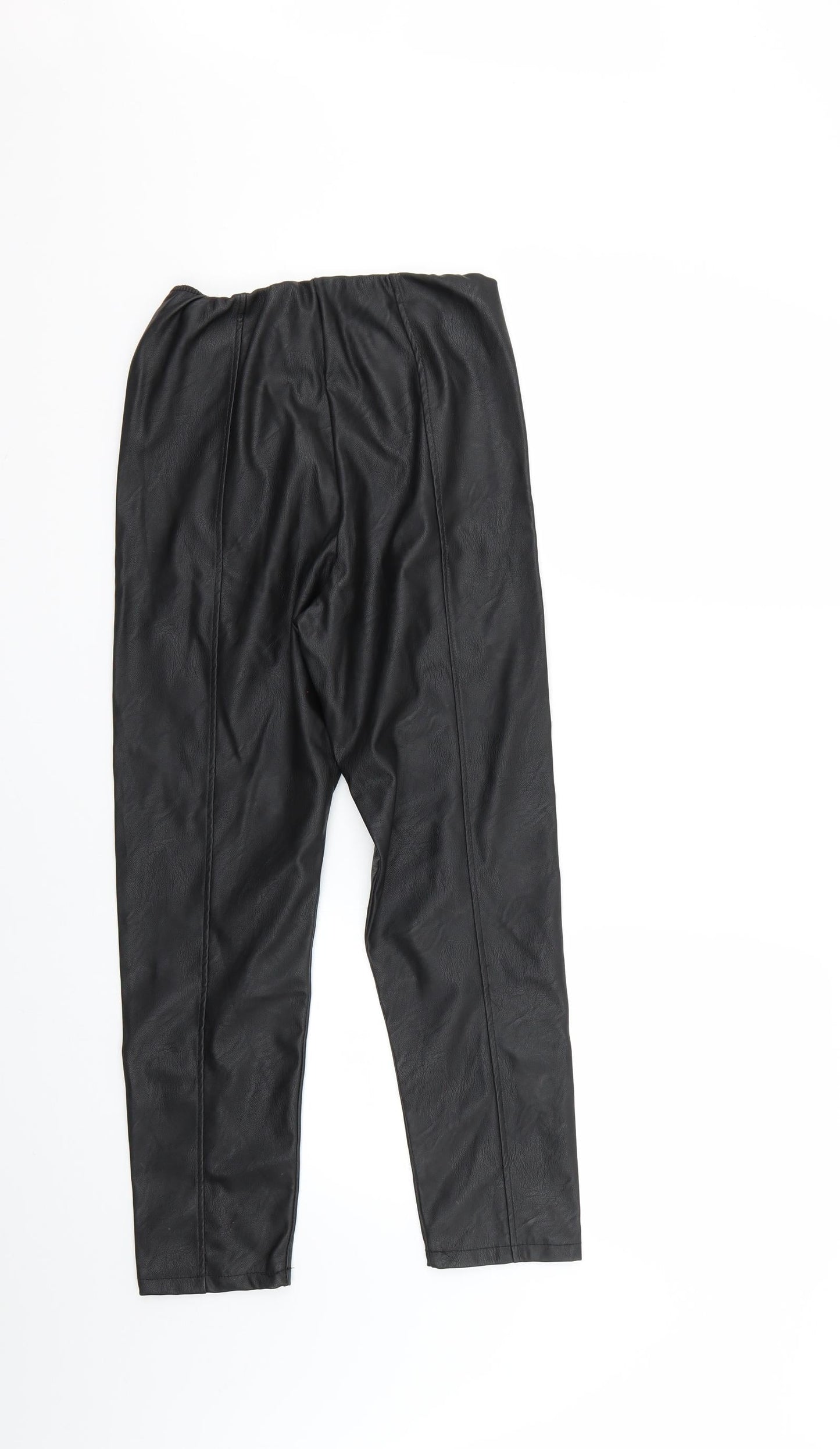 Womens UK Size 10 Boohoo Regular Fit  Black Trousers
