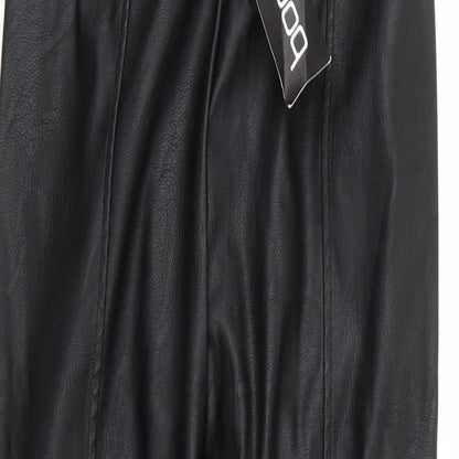 Womens UK Size 10 Boohoo Regular Fit  Black Trousers