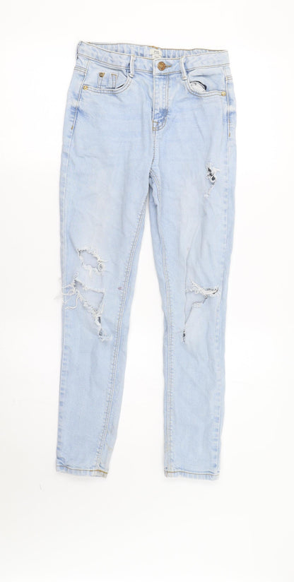 River Island Girls Blue   Skinny Jeans Size 12 Years