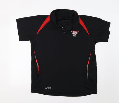 SPIRO Mens Black    Polo Size XL