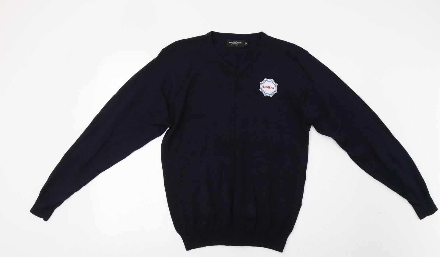 Russell Collection Mens Blue   Pullover Jumper Size S