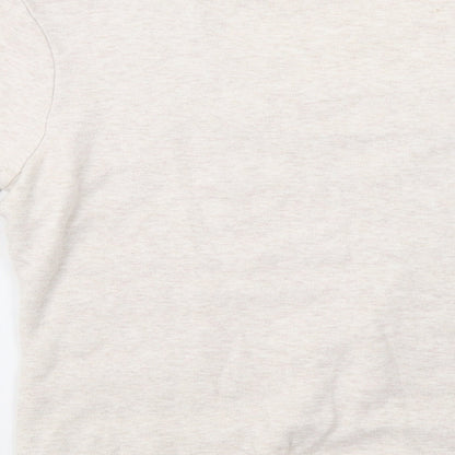 CC Womens Beige Geometric  Basic Blouse Size M