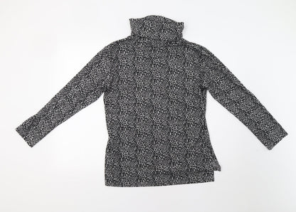 Primark Womens Grey Animal Print  Pullover Hoodie Size S