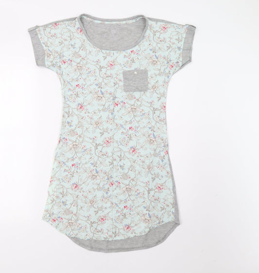 Primark Womens Grey Floral  Tunic Polo Size 6