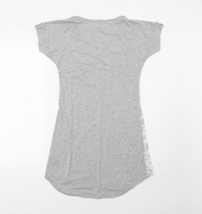 Primark Womens Grey Floral  Tunic Polo Size 6