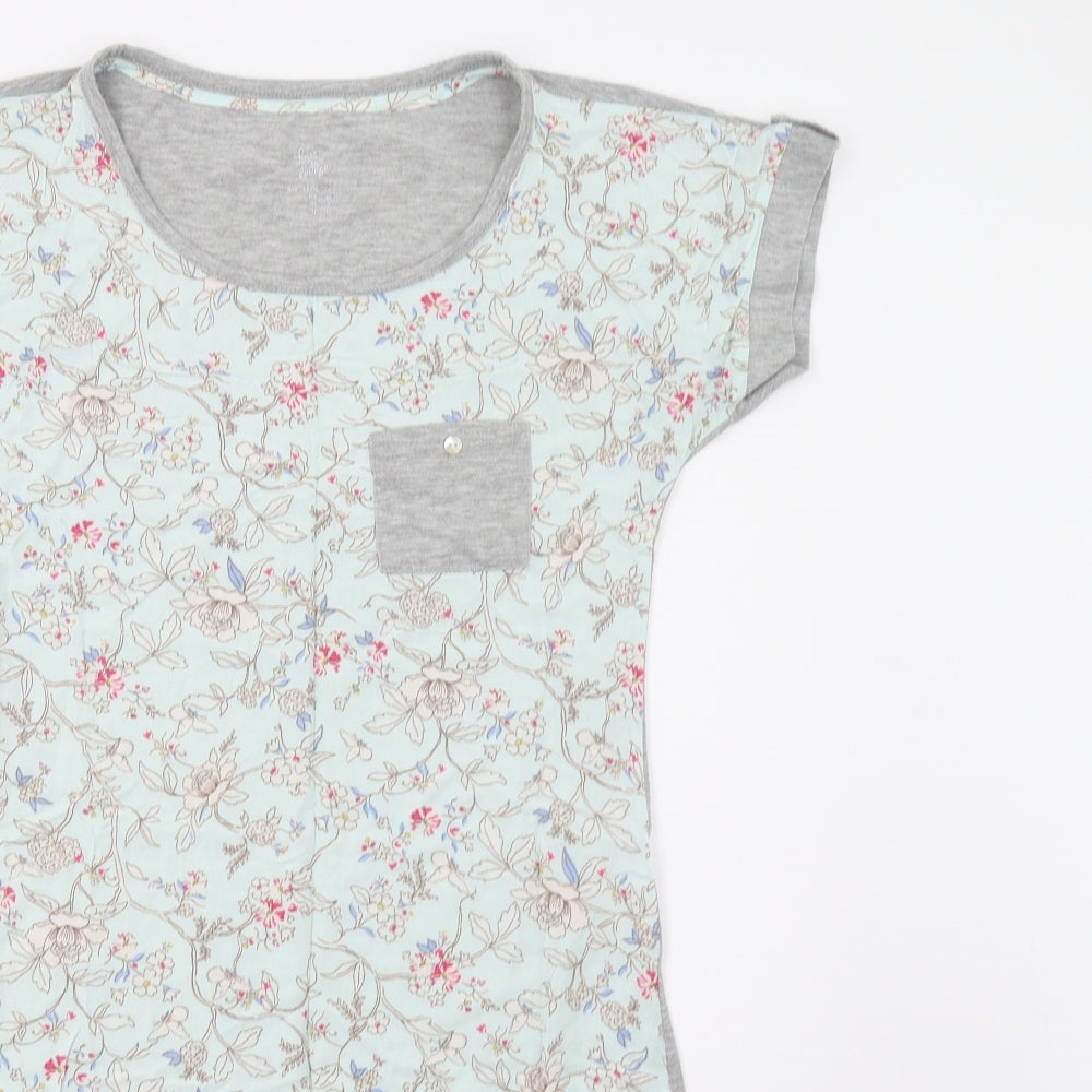 Primark Womens Grey Floral  Tunic Polo Size 6