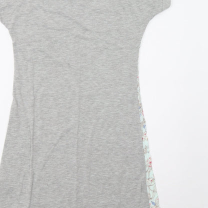 Primark Womens Grey Floral  Tunic Polo Size 6