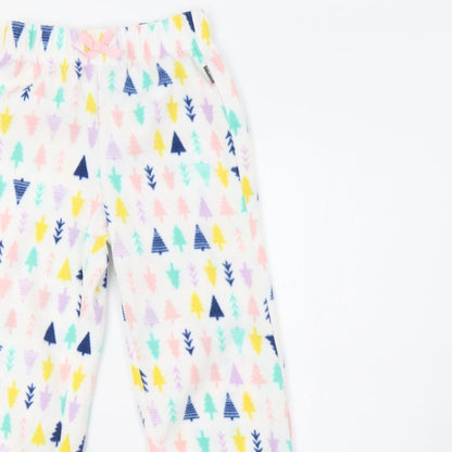 Eddie Bauer Girls White    Pyjama Pants Size 7-8 Years  - Christmas Tree Print