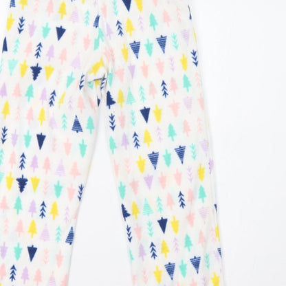 Eddie Bauer Girls White    Pyjama Pants Size 7-8 Years  - Christmas Tree Print