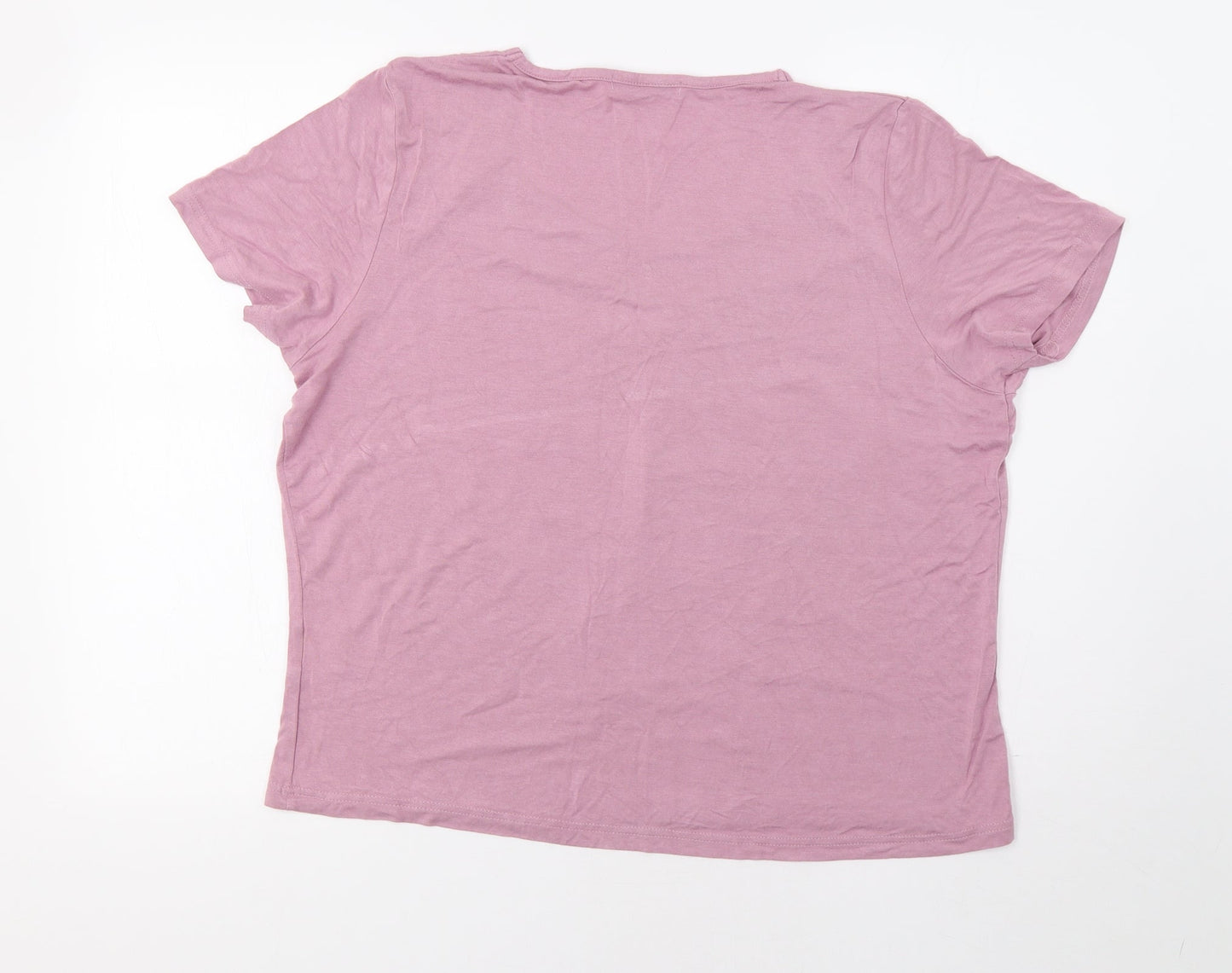 Klass Collection Womens Pink   Basic Blouse Size L