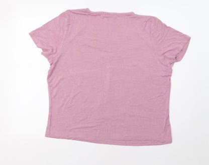 Klass Collection Womens Pink   Basic Blouse Size L