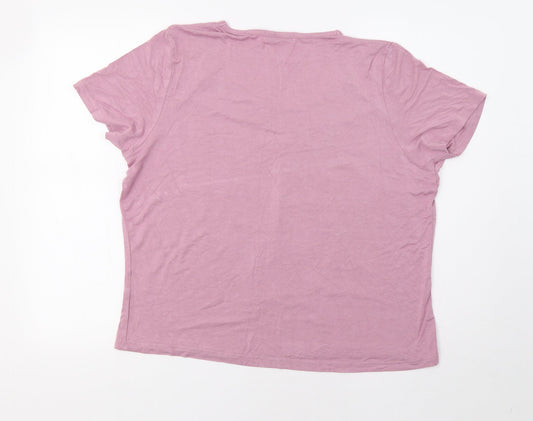 Klass Collection Womens Pink   Basic Blouse Size L