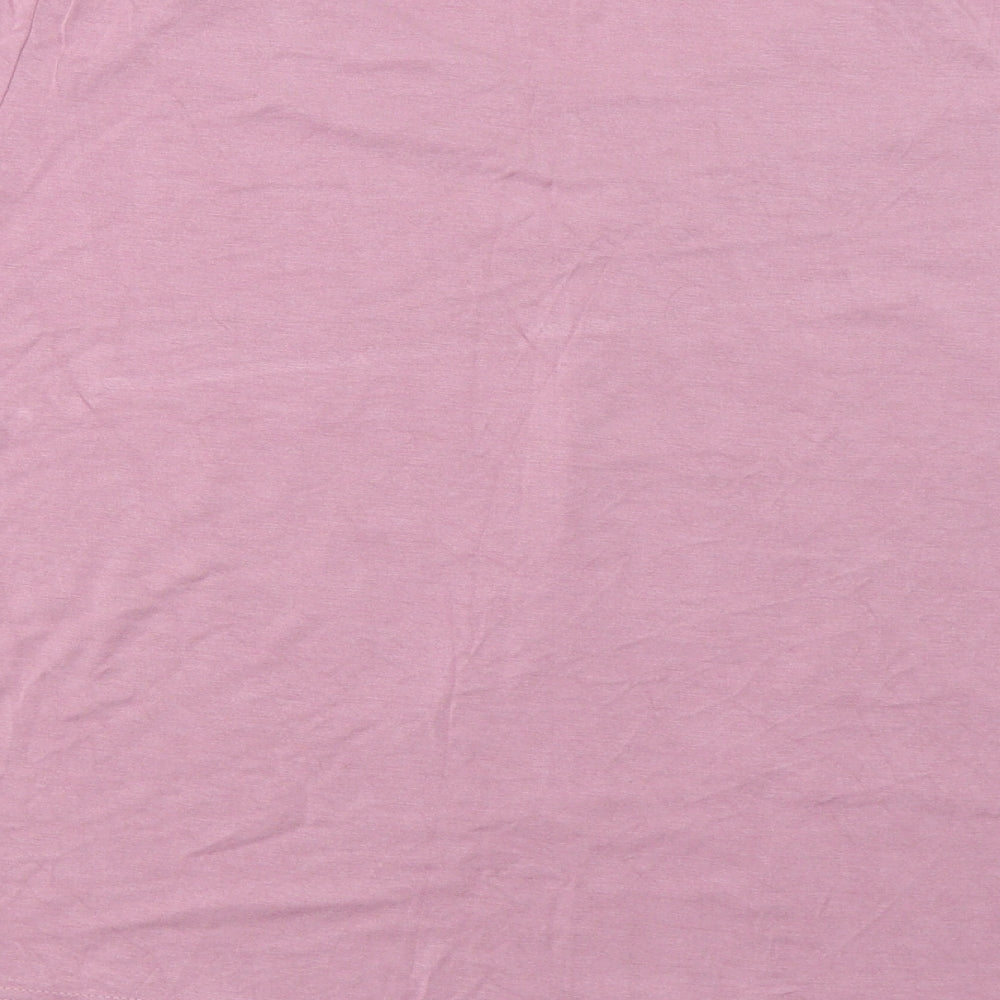 Klass Collection Womens Pink   Basic Blouse Size L