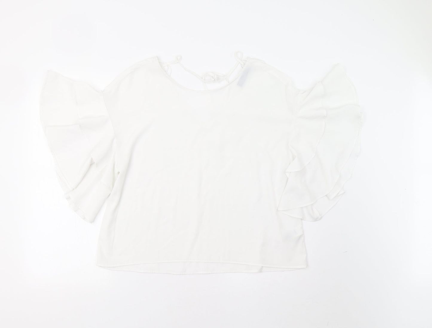 Womens UK Size 14 M&S White Basic Blouse