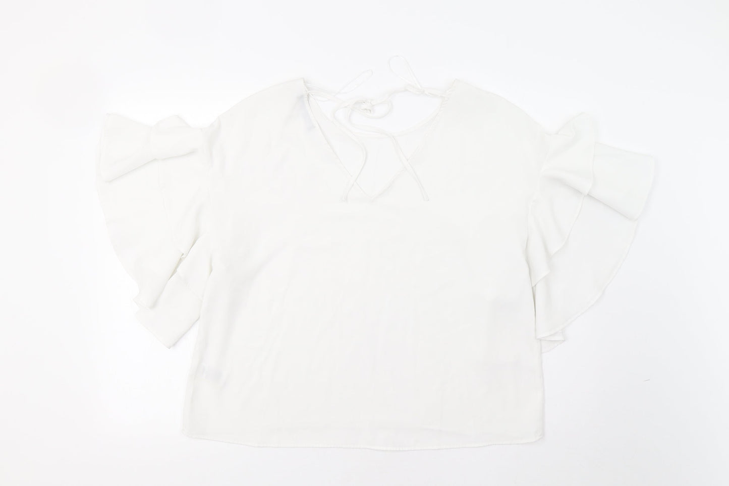 Womens UK Size 14 M&S White Basic Blouse