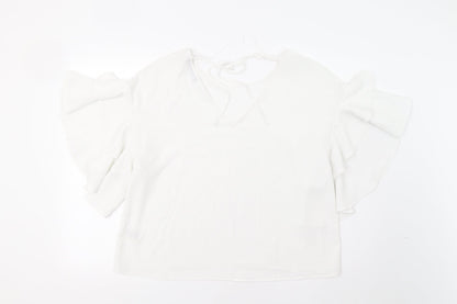 Womens UK Size 14 M&S White Basic Blouse