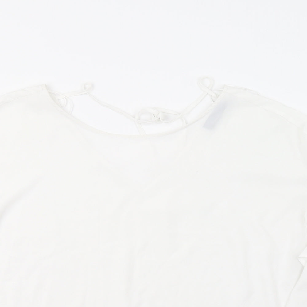 Womens UK Size 14 M&S White Basic Blouse