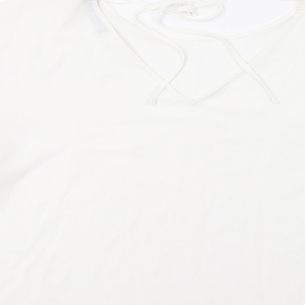 Womens UK Size 14 M&S White Basic Blouse