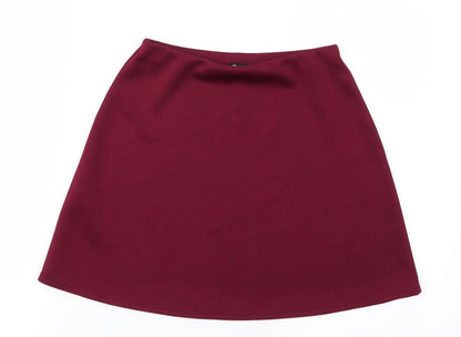 Missguided Womens Brown   A-Line Skirt Size 8