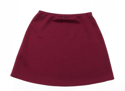 Missguided Womens Brown   A-Line Skirt Size 8