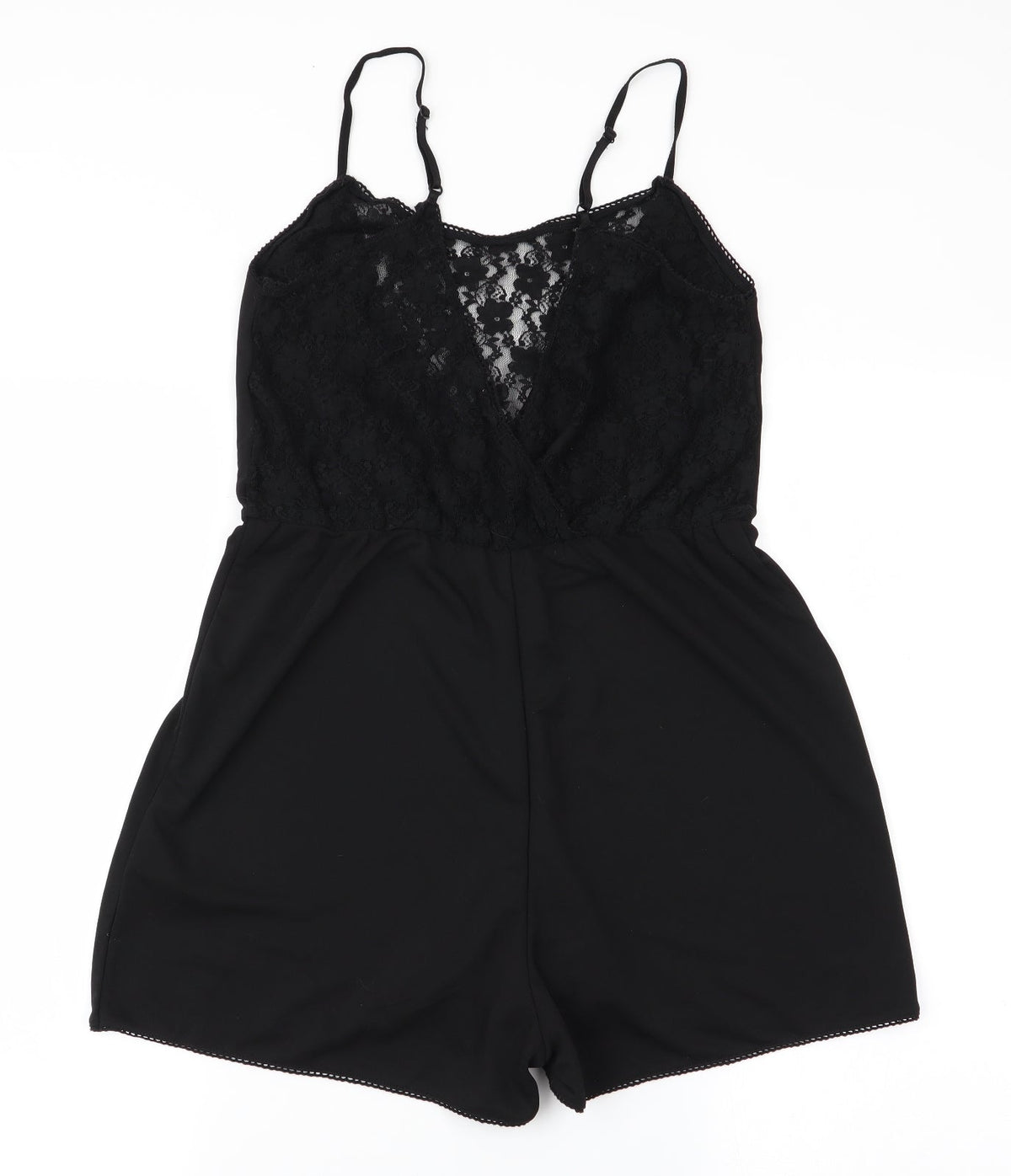 H&M Womens Black Floral   One Piece   - Teddy