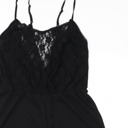 H&M Womens Black Floral   One Piece   - Teddy