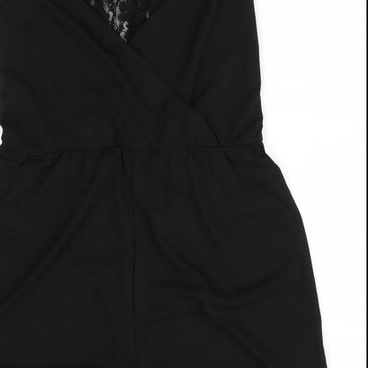 H&M Womens Black Floral   One Piece   - Teddy