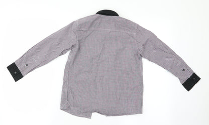 Autograph Boys Brown Check  Basic Button-Up Size 8 Years